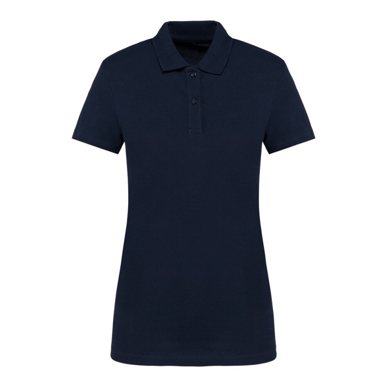 Polo femme Supima manches courtes de qualité supérieure, coupe droite, 230 g/m²