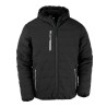 Veste matelassée d'hiver tendance et recyclée, capuche doublée polaire, 200 g/m²
