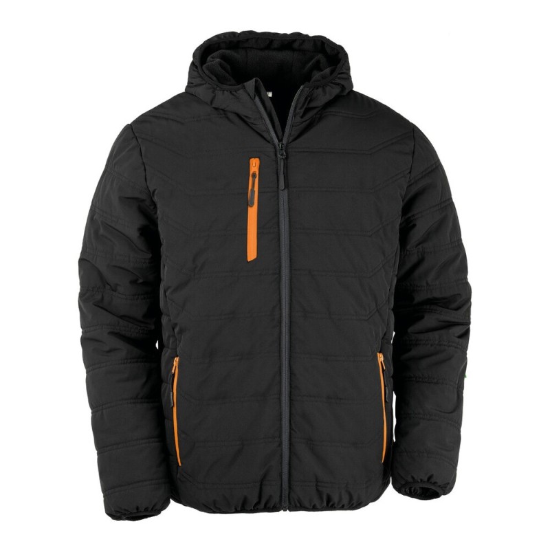 Veste matelassée d'hiver tendance et recyclée, capuche doublée polaire, 200 g/m²