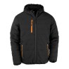 Veste matelassée d'hiver tendance et recyclée, capuche doublée polaire, 200 g/m²