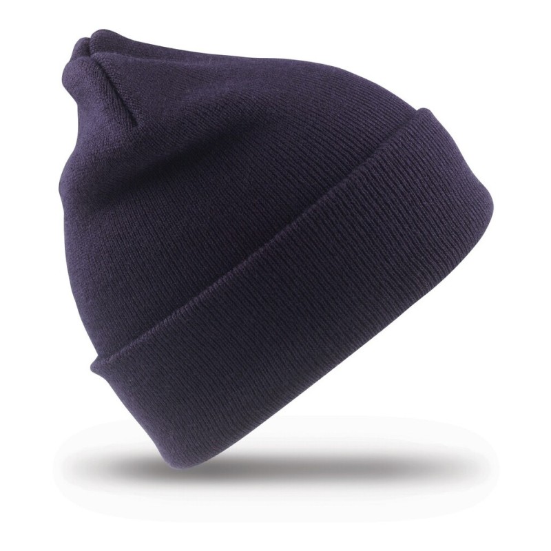 Bonnet épais recyclé double épaisseur, toucher doux, rabat large, 340 g/m²