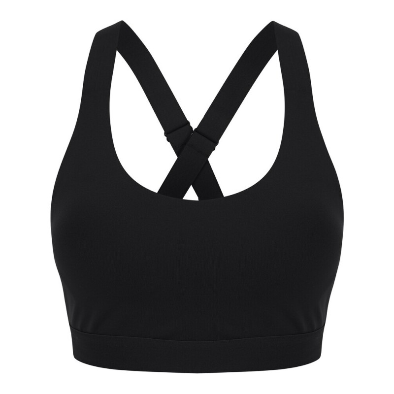 Brassière de sport, bretelles croisées et élastiquées dans le dos, 260 g/m²