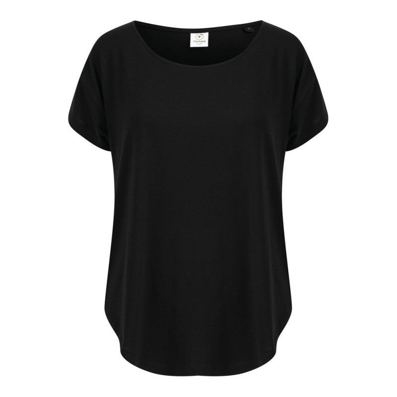 T-shirt oversize col échancré, décolleté large, dos plus long, toucher doux, 160 g/m² 