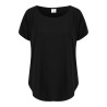 T-shirt oversize col échancré, décolleté large, dos plus long, toucher doux, 160 g/m² 