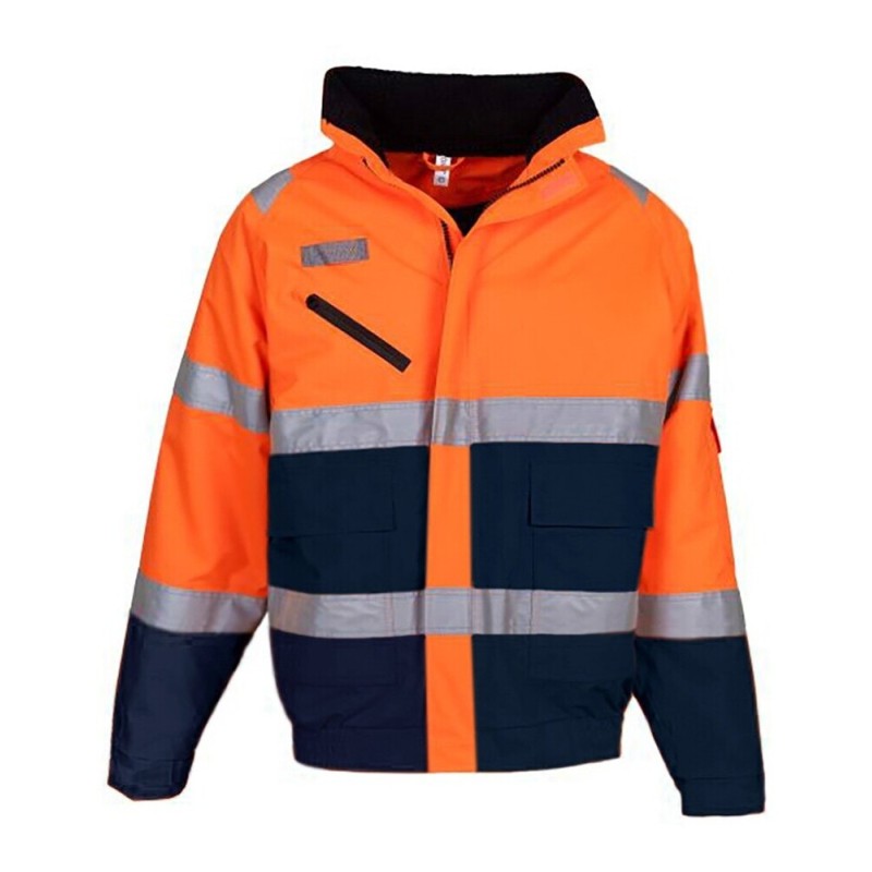 Veste haute visibilité imperméable et respirante, intérieur en Sherpa amovible