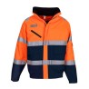 Veste haute visibilité imperméable et respirante, intérieur en Sherpa amovible