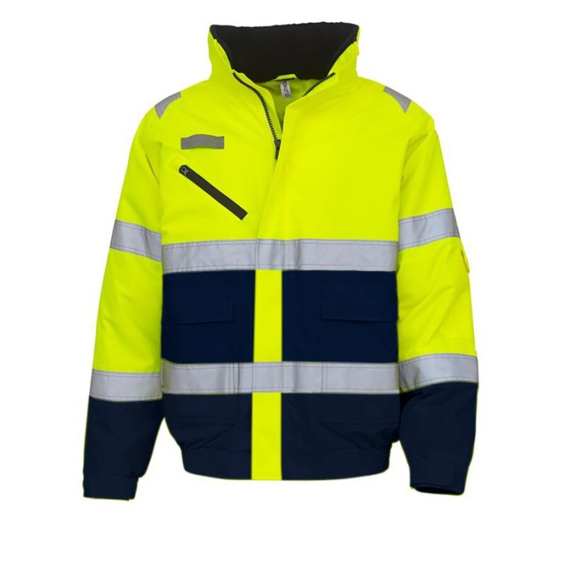 Veste haute visibilité imperméable et respirante, intérieur en Sherpa amovible