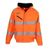 Veste haute visibilité imperméable et respirante, intérieur en Sherpa amovible