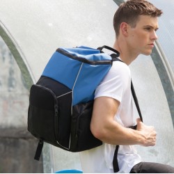 Sac à dos de sport recyclé avec porte-objets en polyester, 525 g/m²