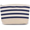  Pochette accessoires marinière en coton et jute, 310 g/m²