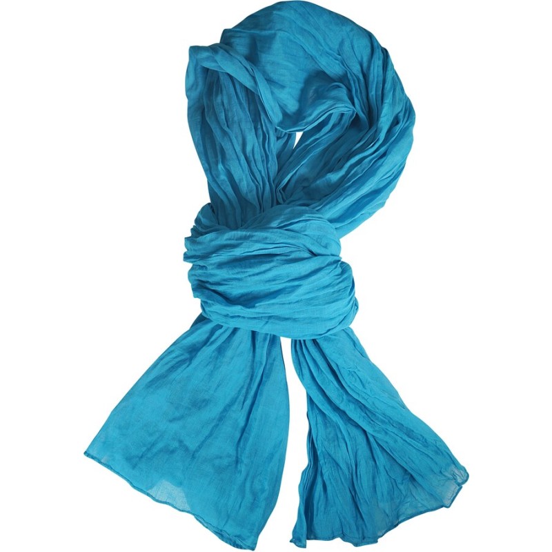 Foulard, chèche en coton, format 200 x 110 cm, avec pochon