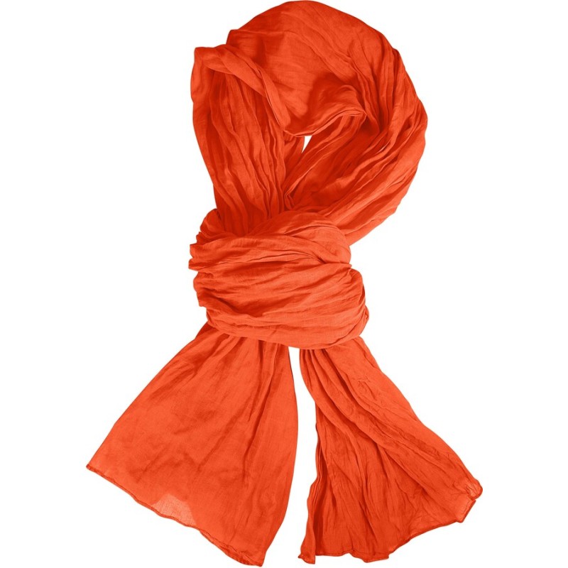 Foulard, chèche en coton, format 200 x 110 cm, avec pochon