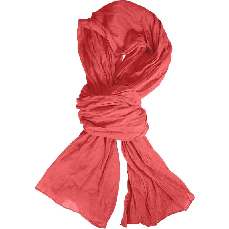 Foulard, chèche en coton, format 200 x 110 cm, avec pochon