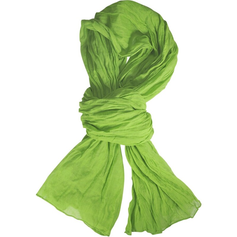 Foulard, chèche en coton, format 200 x 110 cm, avec pochon
