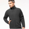 Veste micropolaire zippée lourde, manches raglan, 350 g/m²