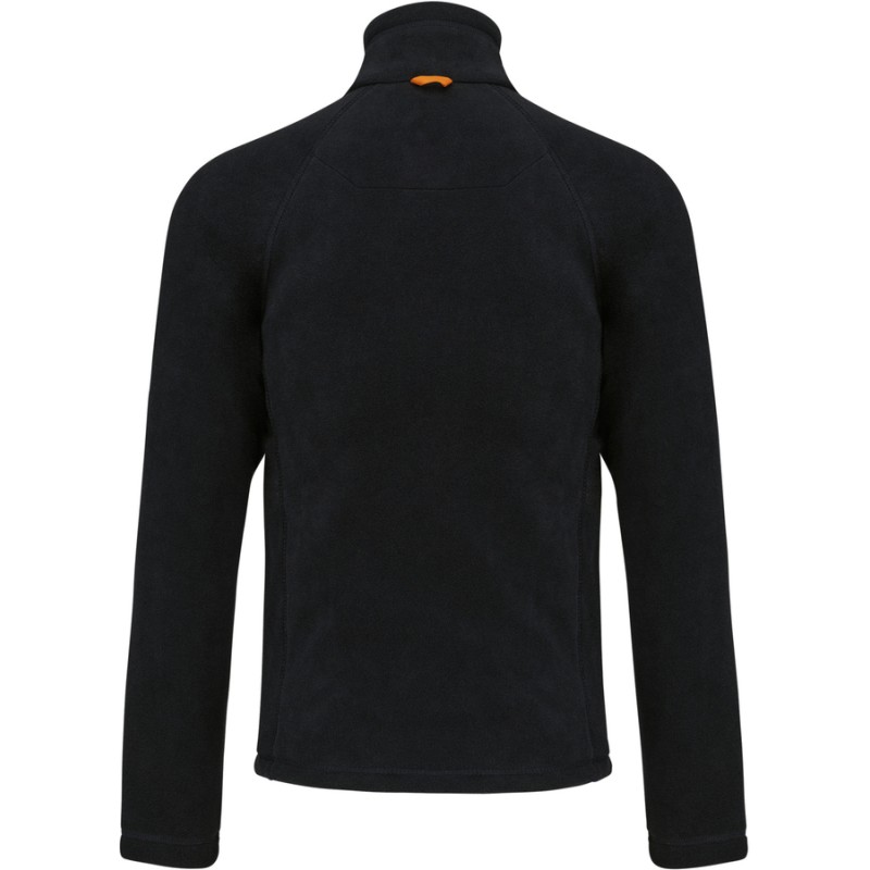 Veste micropolaire zippée lourde, manches raglan, 350 g/m²