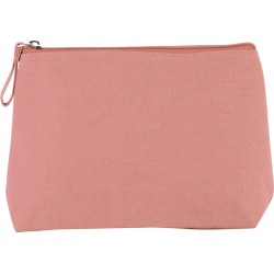 Trousse en coton canvas et fermeture unies, 360 g/m²