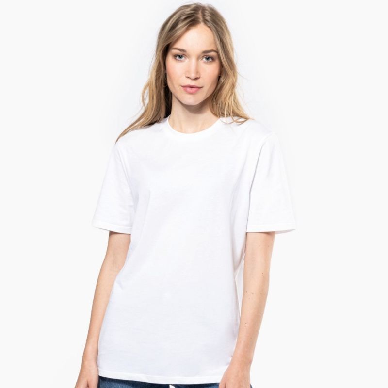 T-shirt col rond manches courtes en coton made in Portugal, 145 g/m²