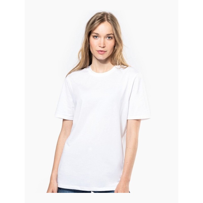 T-shirt col rond manches courtes en coton made in Portugal, 145 g/m²