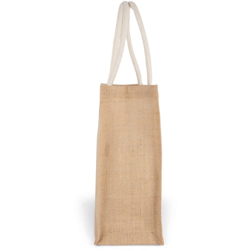 Sac cabas avec motifs de Noël en toile de jute, 350 g/m²