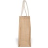 Sac cabas avec motifs de Noël en toile de jute, 350 g/m²