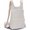 Sac à dos recyclé avec poche arrière antivol, compartimenté pour plus de rangements, 285 g/m²