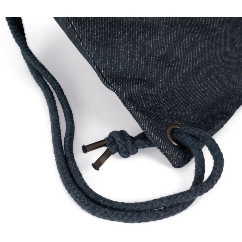 Sac à dos denim en coton et polyester recyclé, 350 g/m²