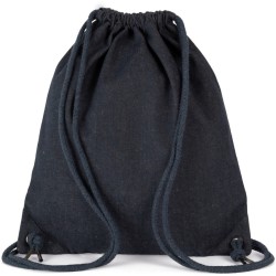Sac à dos denim en coton et polyester recyclé, 350 g/m²