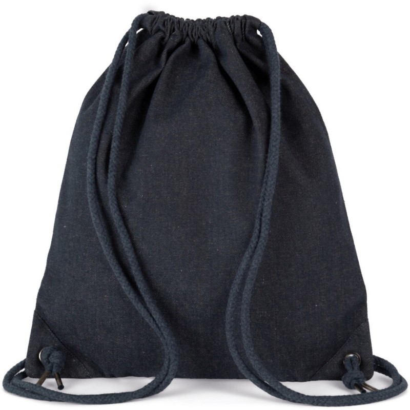 Sac à dos denim en coton et polyester recyclé, 350 g/m²