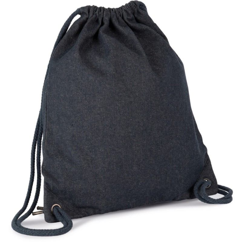 Sac à dos denim en coton et polyester recyclé, 350 g/m²