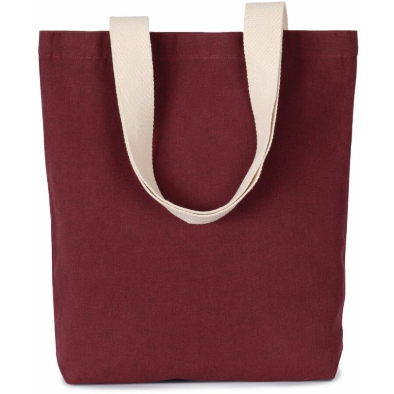  Sac shopping avec soufflet en matières recyclées, 285 g/m²