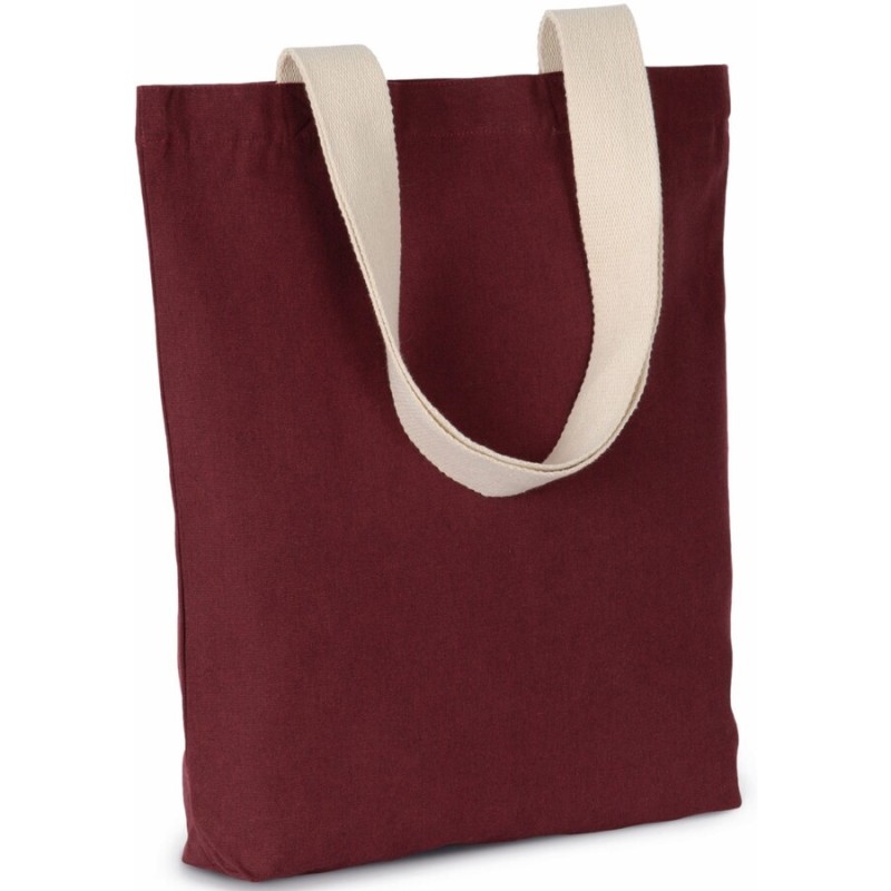 Sac shopping avec soufflet en matières recyclées, 285 g/m²