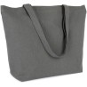 Grand sac cabas K-loop durable avec soufflet en coton recyclé et polyester recyclé, 285 g/m²