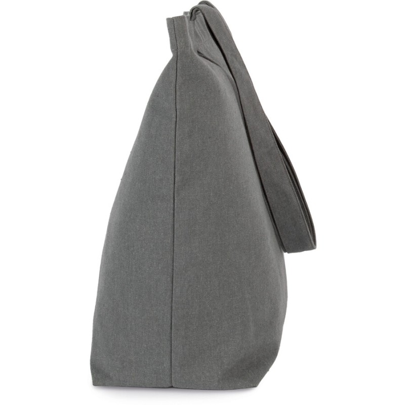 Grand sac cabas K-loop durable avec soufflet en coton recyclé et polyester recyclé, 285 g/m²