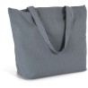 Grand sac cabas K-loop durable avec soufflet en coton recyclé et polyester recyclé, 285 g/m²