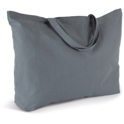 Sac cabas XL K-loop résistant avec soufflet en coton recyclé et polyester recyclé, 285 g/m²