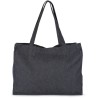 Grand sac cabas denim en coton et polyester recyclé, 350 g/m²