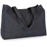 Grand sac cabas denim en coton et polyester recyclé, 350 g/m²