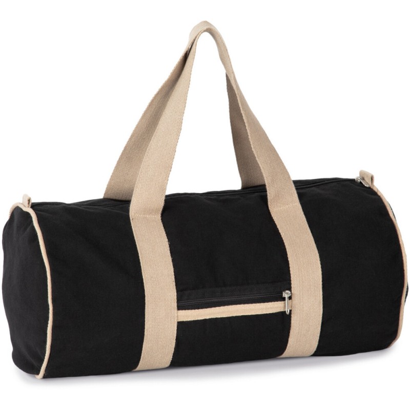 Sac polochon recyclé avec petite poche zippée, 285 g/m²