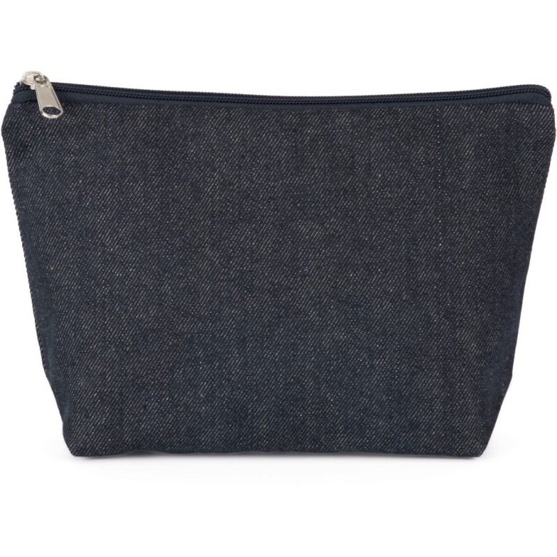 Pochette denim en coton et polyester recyclé, 350 g/m²