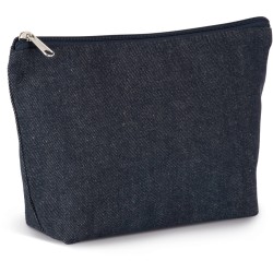 Pochette denim en coton et polyester recyclé, 350 g/m²