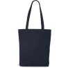 Tote bag avec soufflet K-loop durable avec soufflet en coton recyclé et polyester recyclé, 285 g/m²