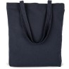 Tote bag avec soufflet K-loop durable avec soufflet en coton recyclé et polyester recyclé, 285 g/m²