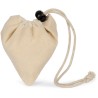 Sac shopping pliable dans sa propre pochette en coton bio