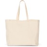 Sac shopping écoresponsable en coton bio avec soufflet, 180 g/m²