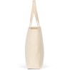 Sac shopping écoresponsable en coton bio avec soufflet, 180 g/m²