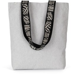 Sac shopping recyclé, poche intérieure zippée, 285 g/m²