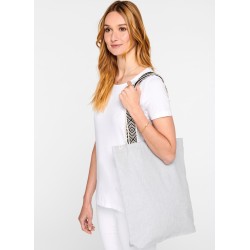 Sac shopping recyclé, poche intérieure de rangement, 285 g/m²