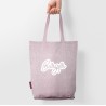 Sac shopping pliable en coton recyclé, 140 g/m²