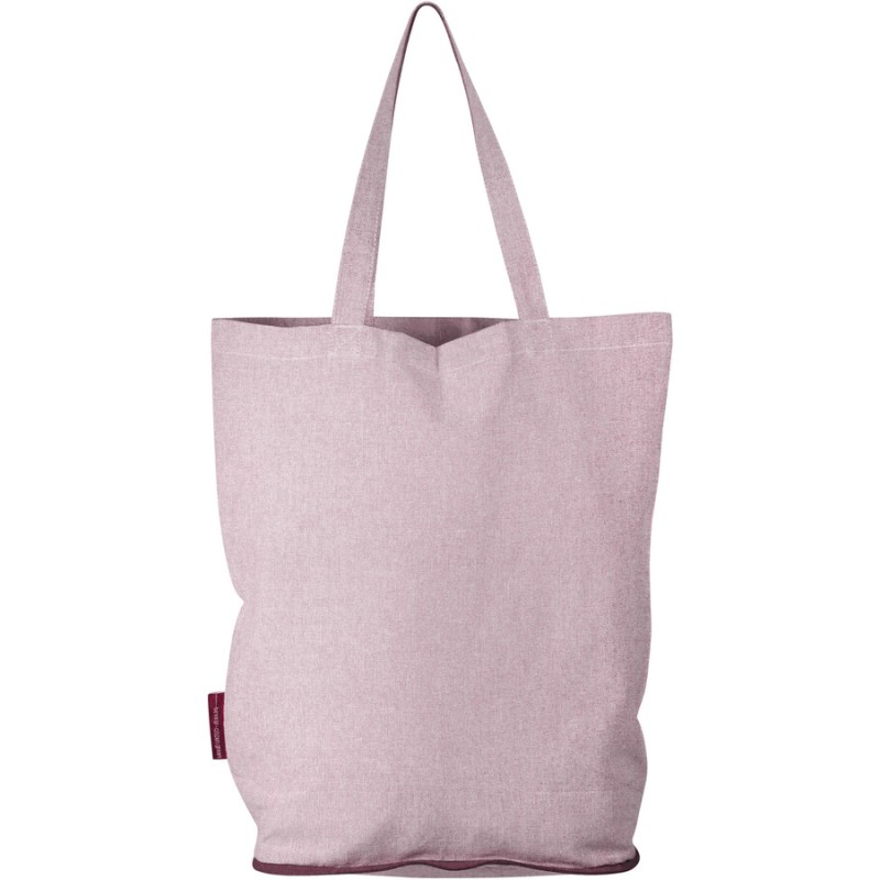 Sac shopping pliable en coton recyclé, 140 g/m²